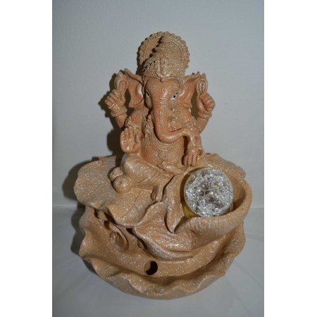Zimmerbrunnen Ganesha Sandfarbe